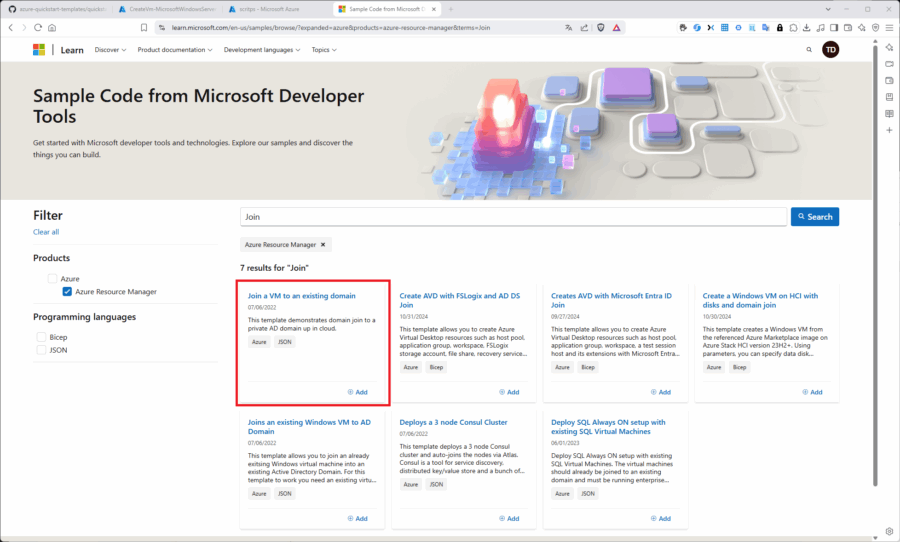 Die Azure-Quickstart-Gallery ist eine Fundgrube tausender nützlicher Code-Beispiele.
