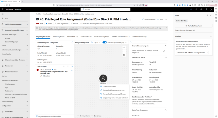 Die Untersuchung liefert auch Details zuer Angriffshistorie.