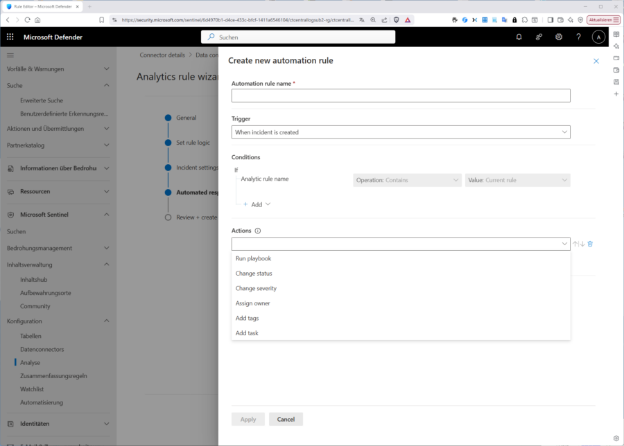 Sie können Playbooks aber immer noch ohne "automation-rules" direkt triggern.
