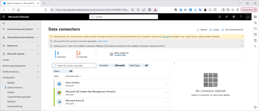 Data-Connectors sind einzelnen "Daten-Anschlüsse", entweder autonom oder Teil einer Lösung.