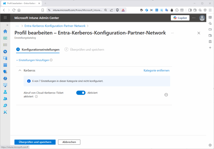 Das Abrufen von Entra-based erberos-Tickets muss erst konfiguriert werden. Das geht u. A. mit Intune.