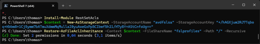 Das nachträgliche Erzwingen der Vererbung.